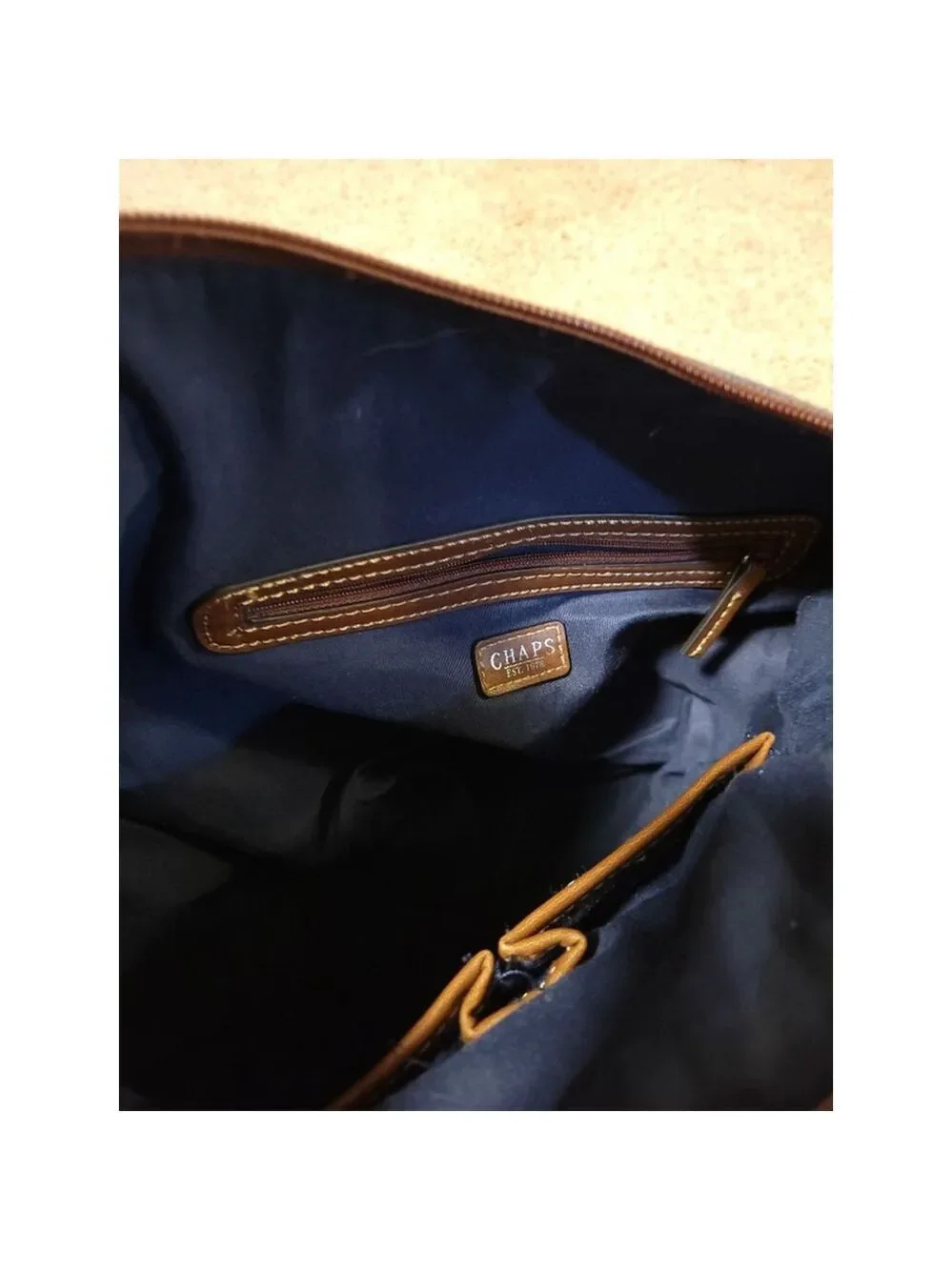 Chaps Multicolor Paisley Bag | Faux Leather Details